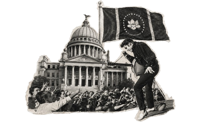 Elvis at Mississippi State Capitol