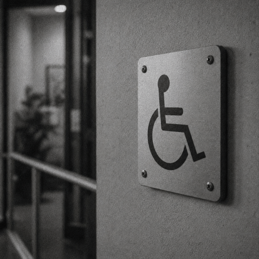 Accessibility sign representing ADA requirements and compliance
